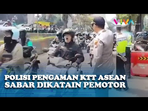 NGENA, Polisi Pengaman Jalur KTT ASEAN Diteriaki Pemotor Kata Kasar