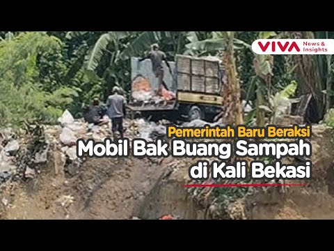 Selama 10 Tahun, Mobil Bak Buang Sampah di Kali Bekasi