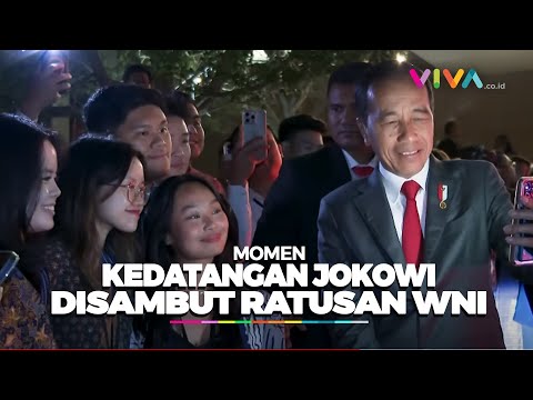 Momen Ratusan WNI Sambut Jokowi di Melbourne, Australia