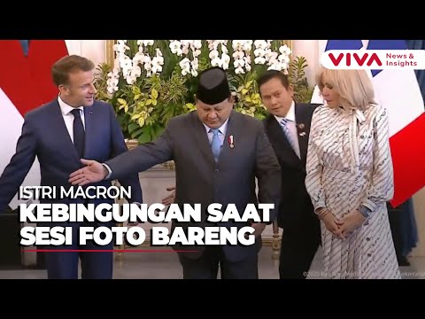 Gerak-gerik Brigitte Macron 'Jauhi' Suami Saat Foto Bareng Prabowo, Ngambek?