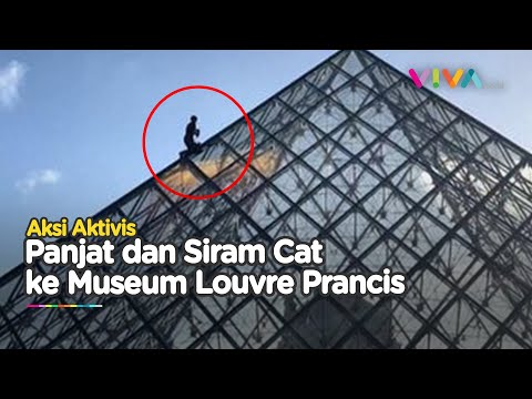 Tujuan Aktivis Mendaki dan Lempar Cat ke Museum Louvre