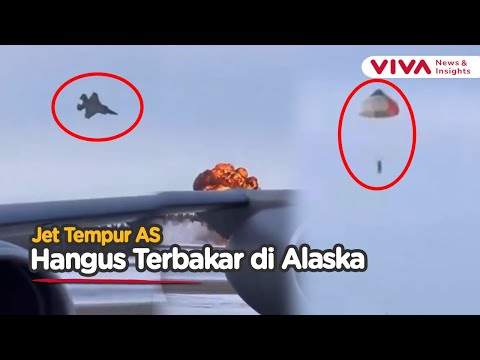 Video Amatir Jet Tempur AS Jatuh dan Hangus, Nasib Pilot Terekam