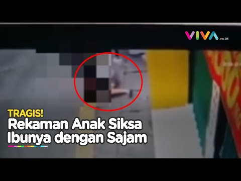 Bersimbah Darah! CCTV Anak Bacok Ibu Kandung Pakai Pisau Daging di Siang Bolong