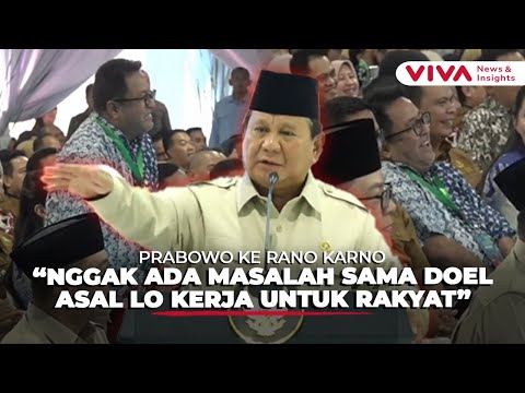 Singgung Bang Doel Jadi Wagub, Prabowo  Beda Warna Tak Masalah