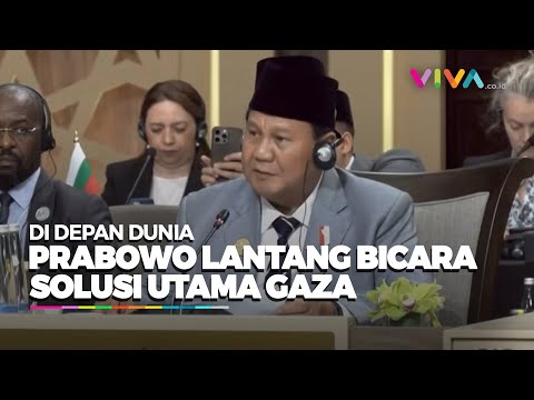 Bicara di KTT Darurat, Prabowo Dukung Kemerdekaan Palestina