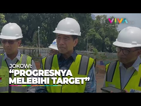 Tinjau Proyek MRT Fase 2A, Jokowi: Progresnya Lebih dari Target