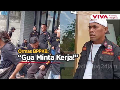 Puluhan Anggota Ormas Geruduk Kantor Marketing Minta Loker
