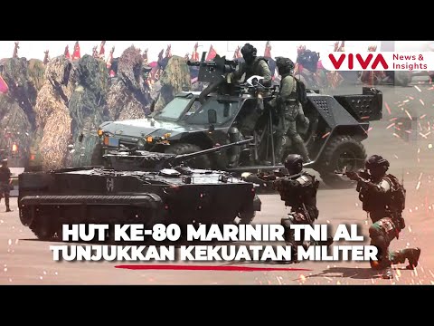 Atraksi Gagah Marinir TNI AL Pamer Kekuatan di Cilandak