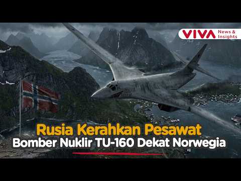 Waduh! Rusia Kerahkan Bomber Nuklir Tu 160 di Dekat Norwegia, Ketegangan Meningkat