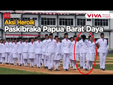 Takjub! Paskibraka Tahan Sakit, Rekan Sigap Papah Saat Upacara