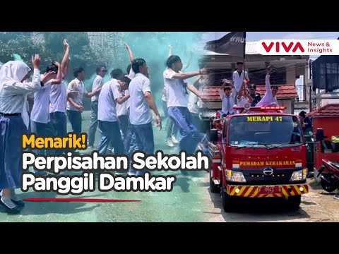 Wisuda Dilarang KDM, Begini Cara Siswa 'Main Air' Bareng Damkar