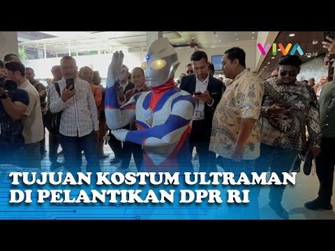 Fakta & Alasan Jamaludin Malik Berkostum Ultraman di Gedung DPR RI