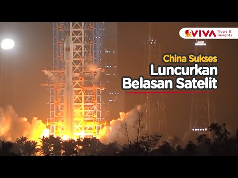 DETIK-DETIK Roket di China Sukses Meluncurkan 18 Satelit