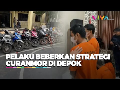 Sindikat Pencurian Motor di Depok Diciduk Polisi