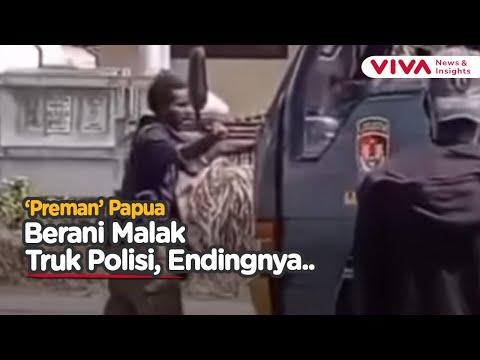 'Preman' di Papua Salah Sasaran, Malah Masuk Truk Polisi