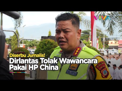 Ogah Diwawancara Pakai HP China, Petinggi Polri Gelisah Digeruduk Jurnalis
