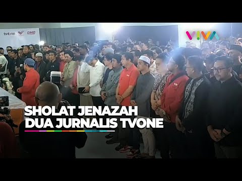 Sholat Jenazah 2 Jurnalis TVone Saat Penyambutan Terakhir