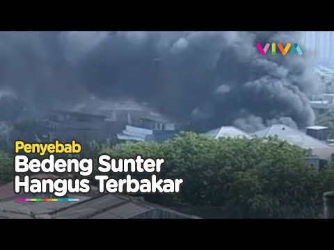 HANGUS! Bedeng di Sunter Terbakar Akibat Korsleting Listrik