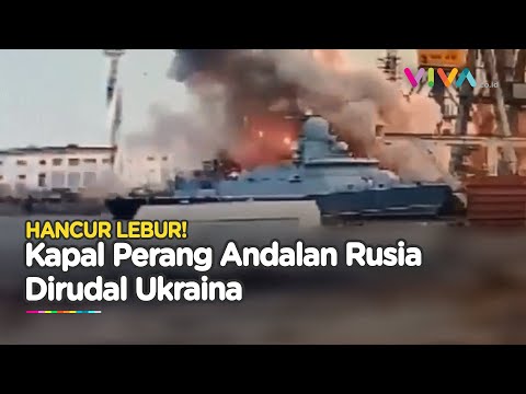DETIK-DETIK Ukraina 'Robek' Kapal Perang Pembawa Rudal Nuklir Rusia