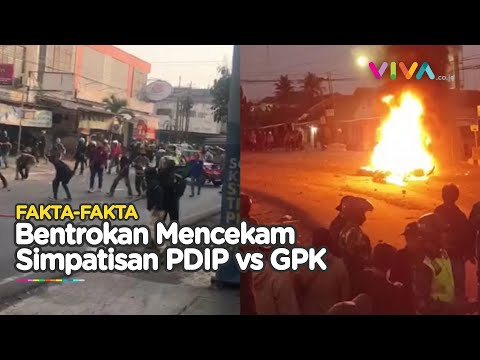 PECAH! Awal Mula Kerusuhan Simpatisan PDIP vs GPK