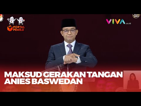 Bikin Mewek, Ini Makna Bahasa Isyarat Anies Baswedan
