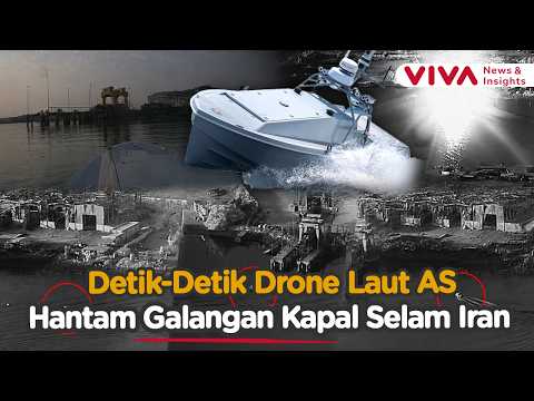 AS Luncurkan Serangan Drone Laut Pertama, Hantam Galangan Kapal Selam Iran