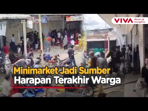 Krisis Pangan di Tengah Bencana, Warga Tapteng Jarah Minimarket
