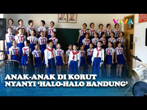 SALUT! Anak-anak di Korut Nyanyikan Lagu 'Halo-halo Bandung'