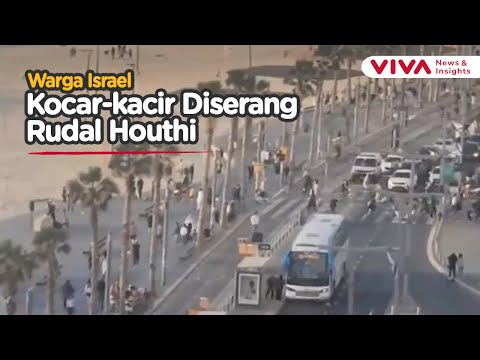 SIRINE MERAUNG! Warga Israel Panik Diserang Houthi Yaman