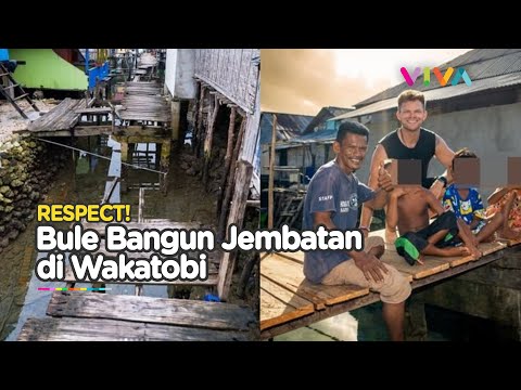 Miris Lihat Jembatan Reyot, Turis Denmark Bikin Gebrakan di Wakatobi
