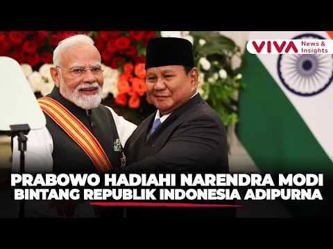 Prabowo Anugerahkan Bintang Republik Indonesia Adipurna untuk Narendra Modi