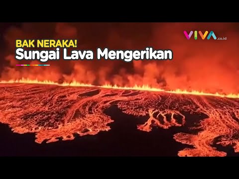 NGERI! Penampakan 'Neraka' dari Gunung di Islandia