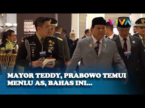 Di Dampingi Mayor Teddy! Prabowo Temui Menlu AS, Bahas Gencatan Senjata Permanen di Gaza