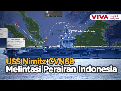 Kapal Induk Amerika Melintasi Perairan Indonesia Menuju Teluk Persia