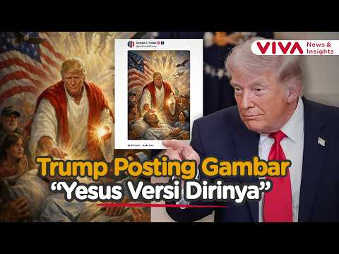 Viral! Donald Trump Posting Gambar AI Dirinya Mirip Tuhan Yesus