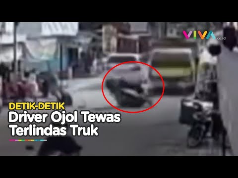TRAGIS! Driver OJOL Tewas Mengenaskan TERLINDAS TRUK