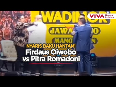 DEBAT PANAS! Firdaus Oiwobo Ribut Nyaris Baku Hantam dengan Pitra Romadoni di Atas Panggung