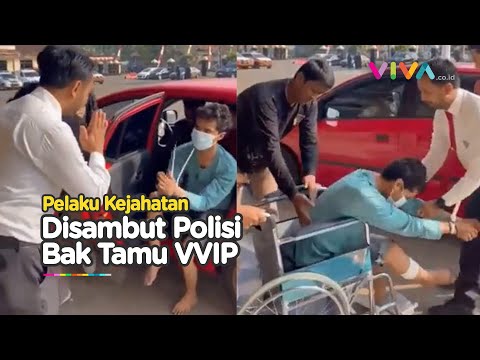 Diantar Mobil Pribadi, Polisi Sambut Pelaku Kejahatan Bak Tamu Kehormatan