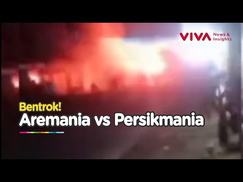 Suporter Bentrok Usai Persik vs Arema FC