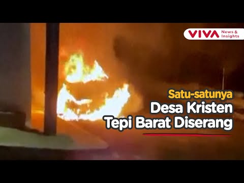 Desa Kristen Diserang Pemukim Israel, Dua Mobil Dibakar
