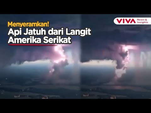 Viral Penampakan Api Seperti Turun dari Langit Tertangkap Kamera Pilot di Colorado AS