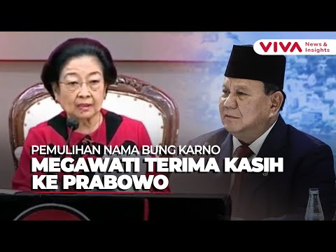 Megawati 'Tahan Tangis' Soal Pemulihan Nama Soekarno