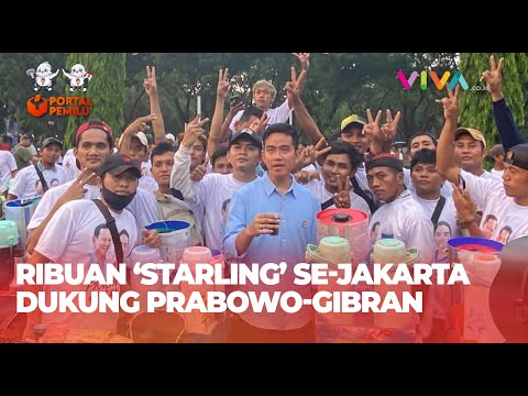 Tumpah Ruah! Deklarasi dukungan 'Starling' se-Jakarta untuk Prabowo-Gibran