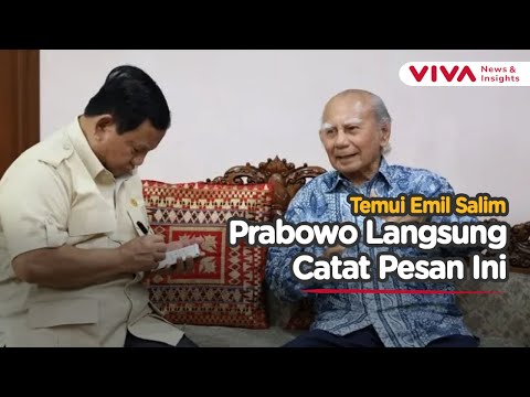 Momen Prof Emil Salim Bikin Presiden Prabowo Menunduk