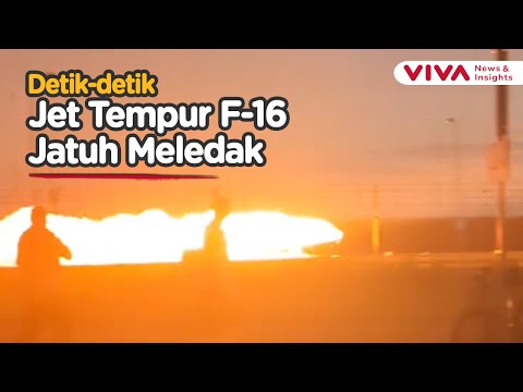 Video Amatir Jet Tempur F-16 Sebelum Jatuh Menewaskan Pilot