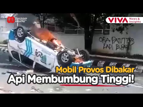 Pati Memanas! Mobil Provos Dibakar Massa
