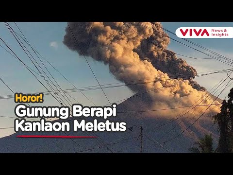 Detik-detik Gunung Meletus Semburkan Abu Vulkanik 4 Kilometer