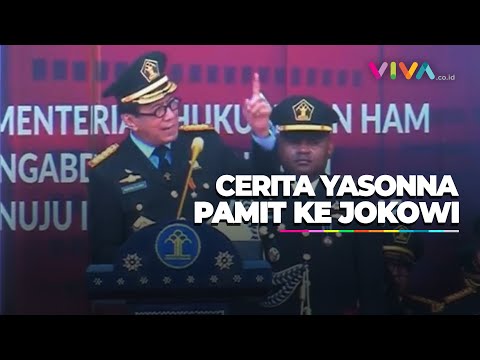 Yasonna Laoly Pamit Kepada Jajaran dan Cerita Dipanggil Jokowi