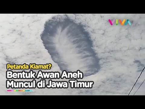 HEBOH! Langit Jawa Timur Memperlihatkan Awan Berbentuk Aneh, Petanda Apa?
