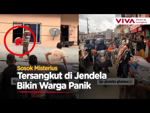 'Sosok Misterius' Bikin Kerumunan Warga Panik, Ujungnya Telan Ludah